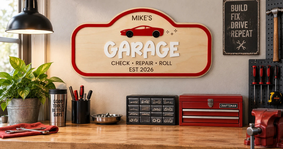 Personalized Garage Sign
