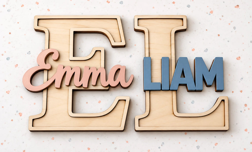 Personalized Wood Letter Decor
