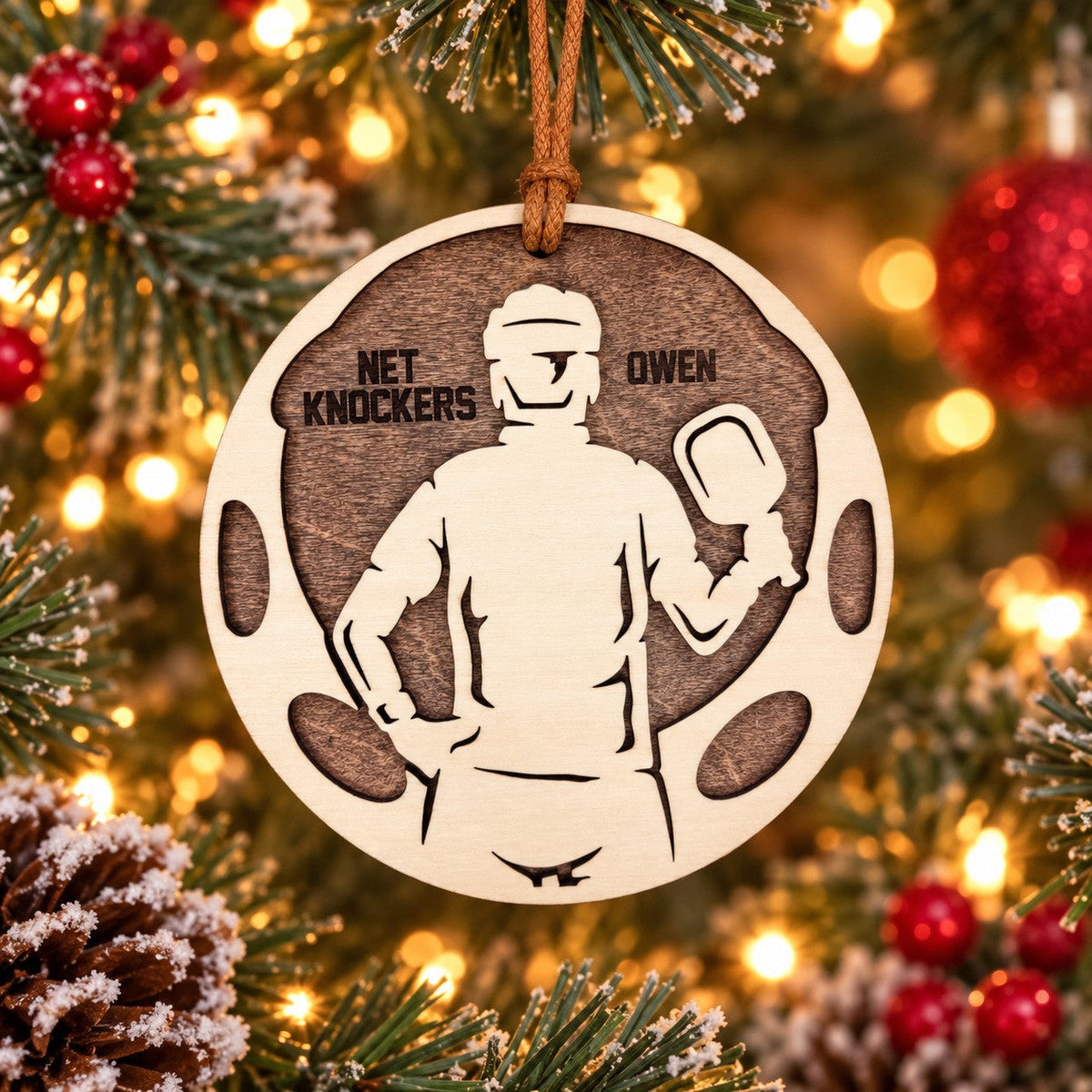 Pickleball Ornament, boy
