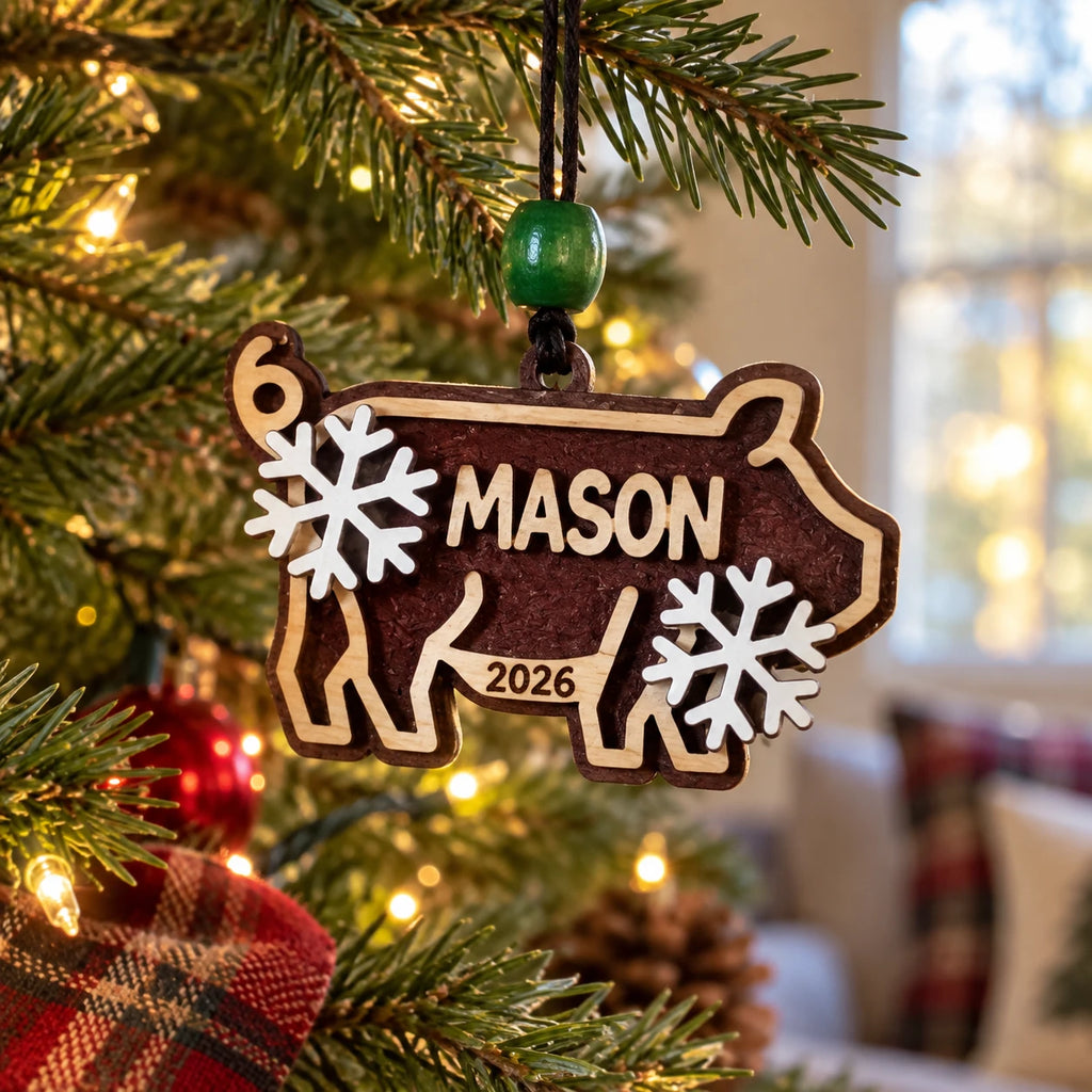 Pig Name Ornament