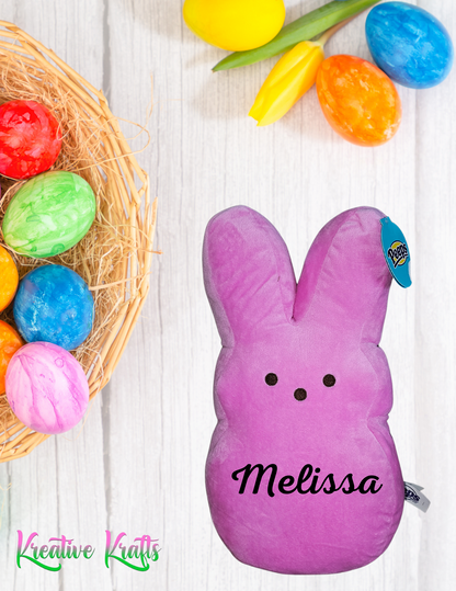 Personalized stuffed 15" Peeps for Easter