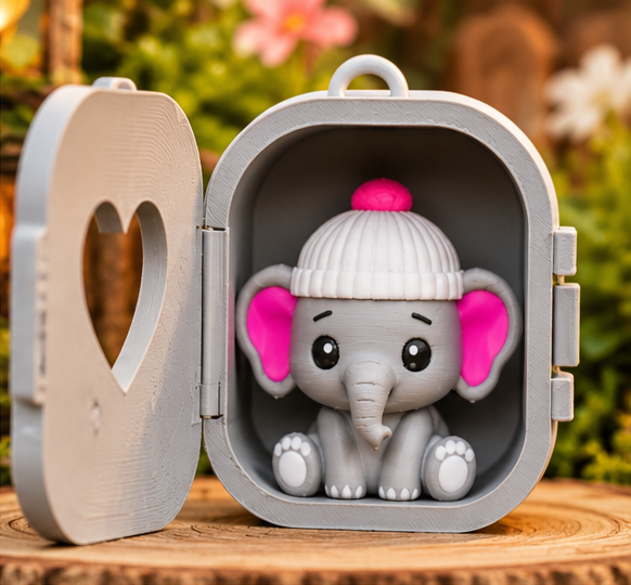 Elephant Pocket Pal in open case