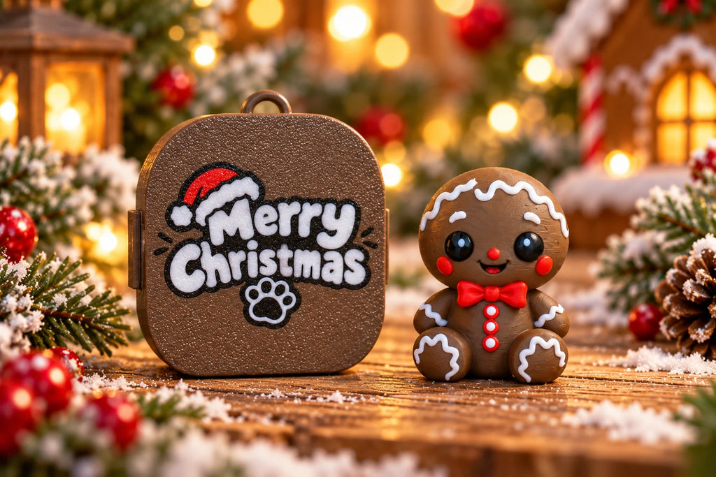 Gingerbread Pocket Pal with Merry Christmas case back