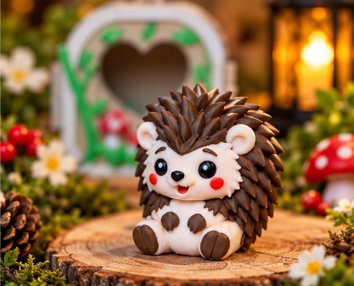 Hedgehog Pocket Pal figure close-up