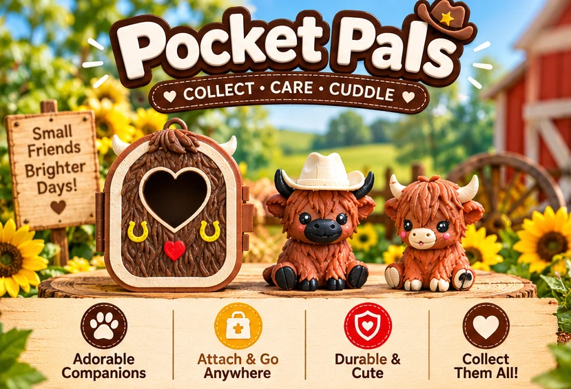 Highland Cow Pocket Pal