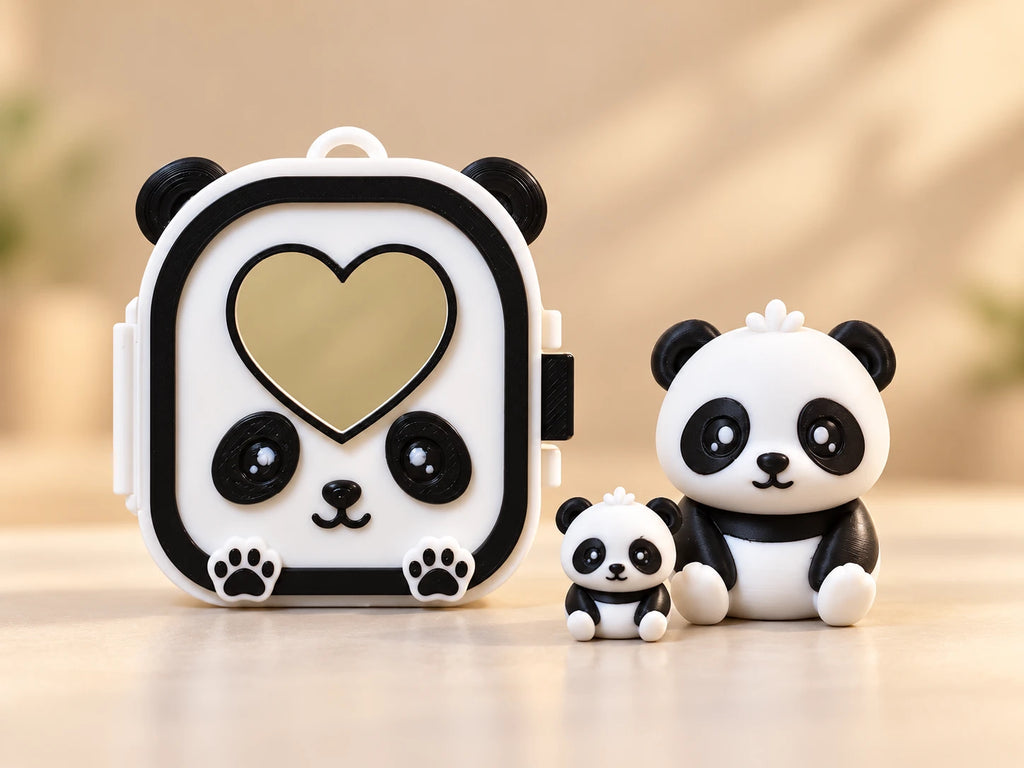 Panda Pocket Pal with case and baby panda