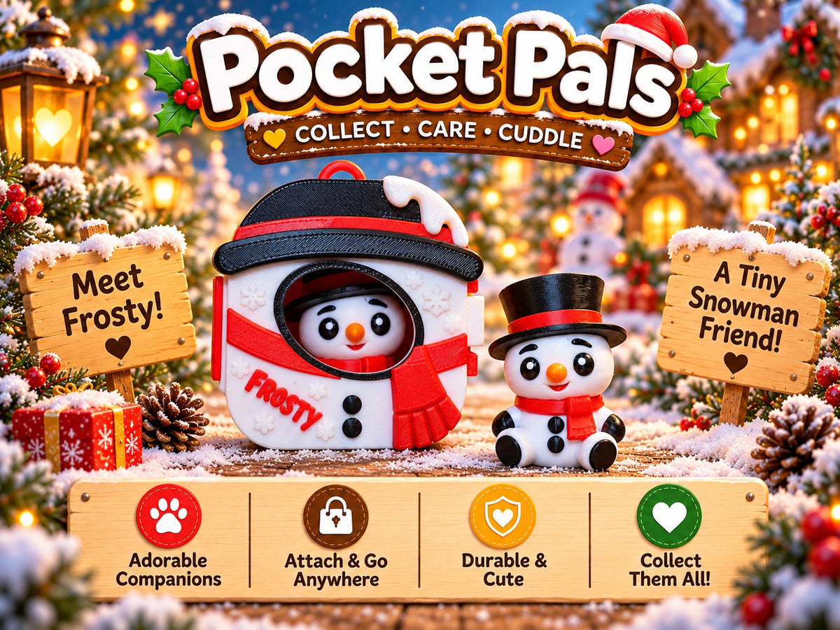 Pocket Pals Snowman Pocket Pal Frosty with carry case