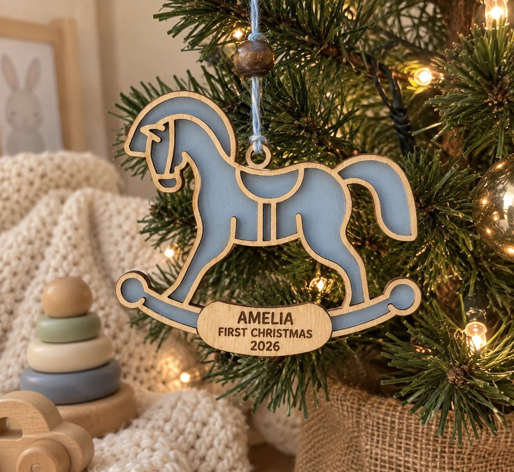 Rocking Horse First Christmas Ornament