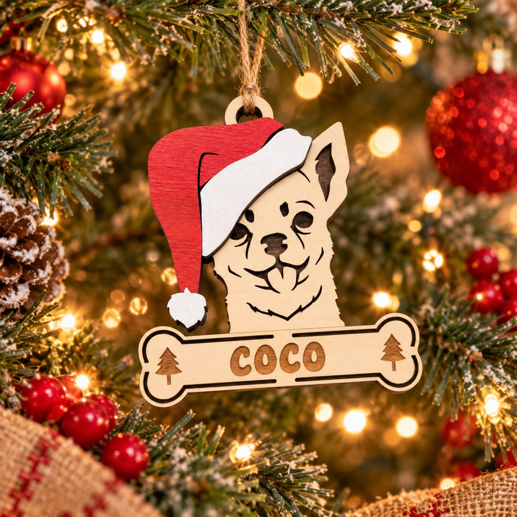 Chihuahua Santa Dog Ornament