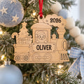 Santa Train Ornament