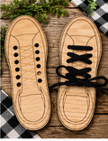 Shoe tying practice board