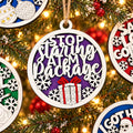 Stop Staring At My Package Ornament
