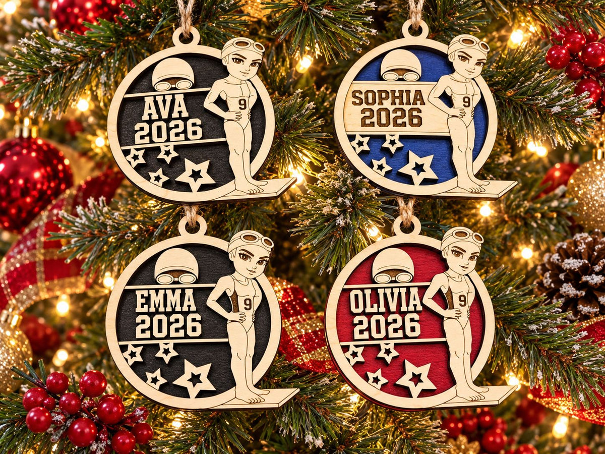 Swimmer Stadium Series Ornament