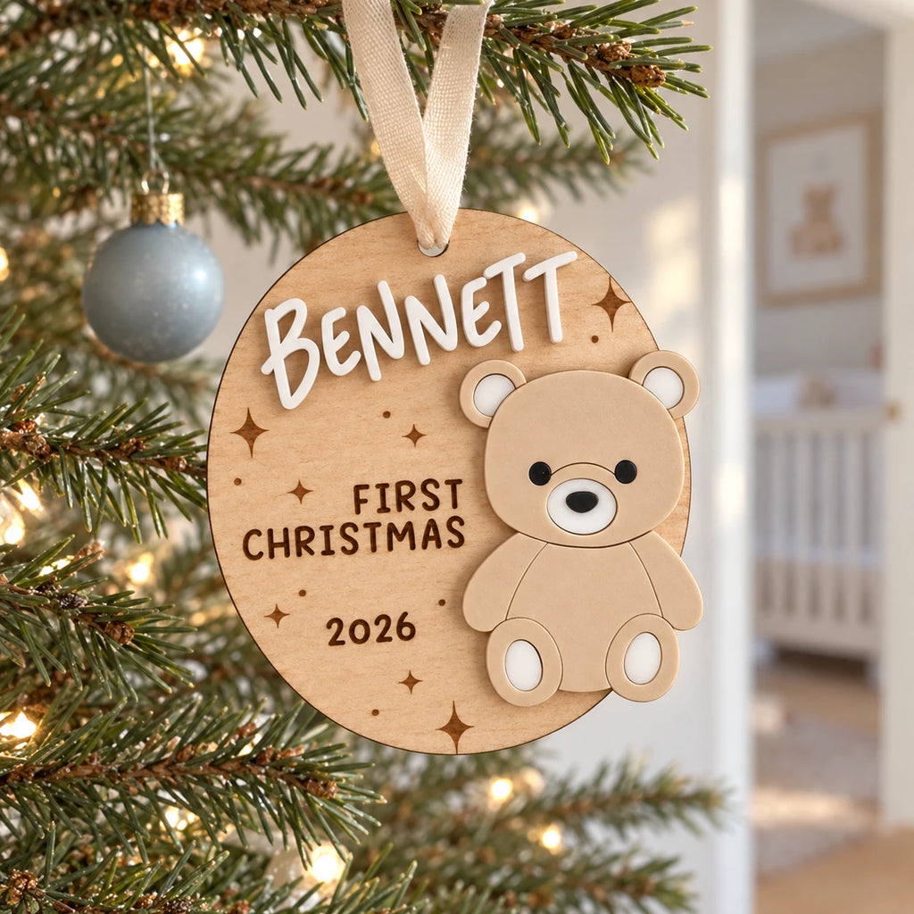 Teddy Bear First Christmas Ornament