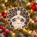 Turkey Cheerleader Name Ornament