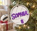 Volleyball Name Ornament