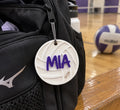 Volleyball Name Keychain