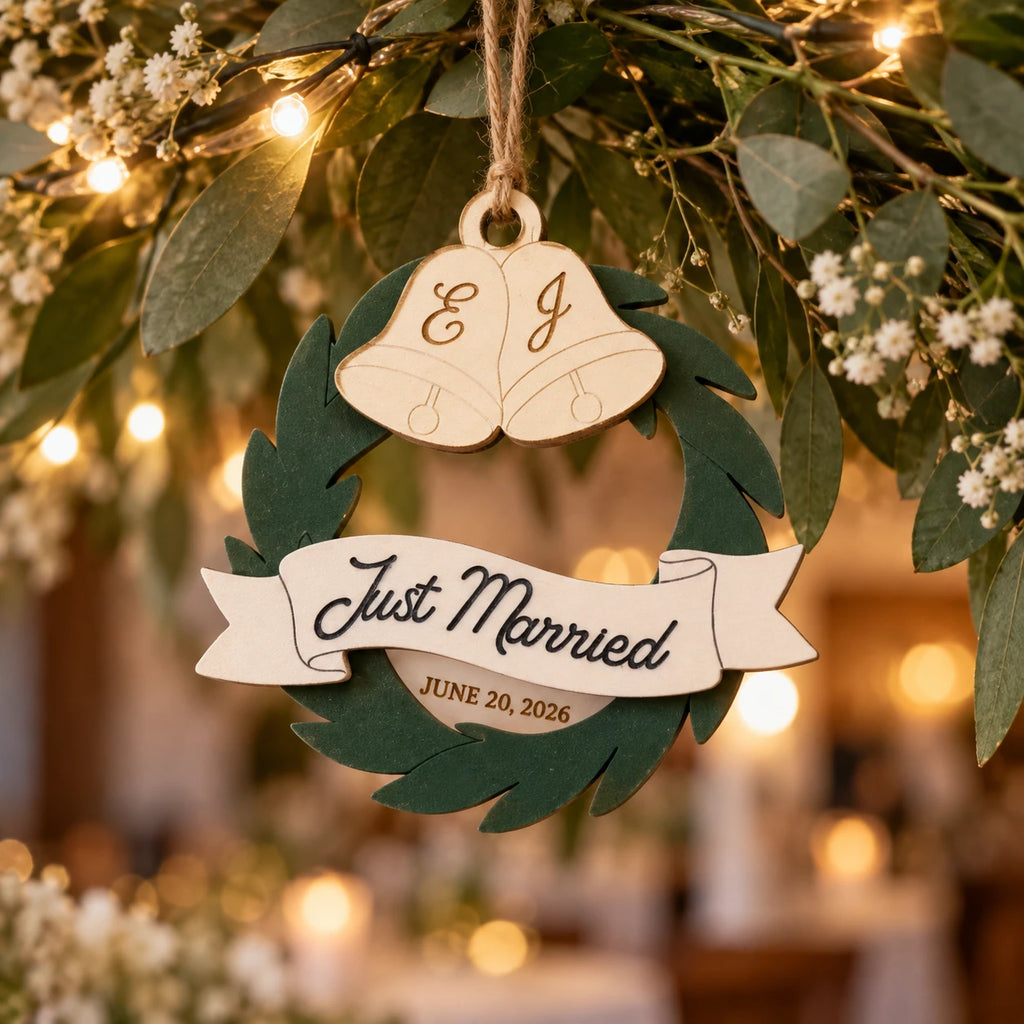 Wedding Bells Wreath Ornament