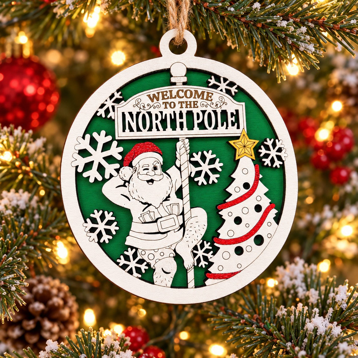 Welcome To The North Pole Ornament