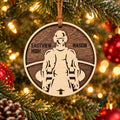 Wrestler Name And School Ornament, boy