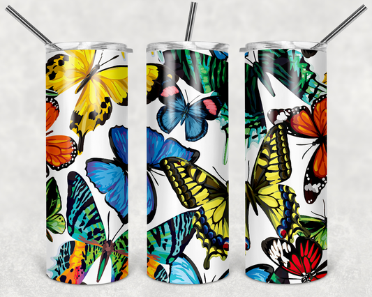 Colorful Butterfly Tumbler