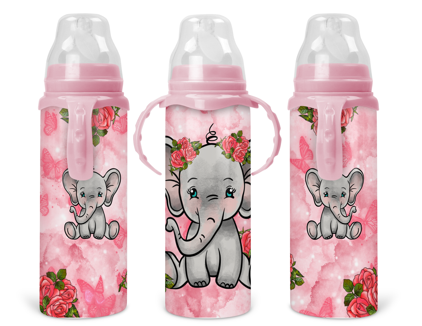 Pink Elephant Baby bottle
