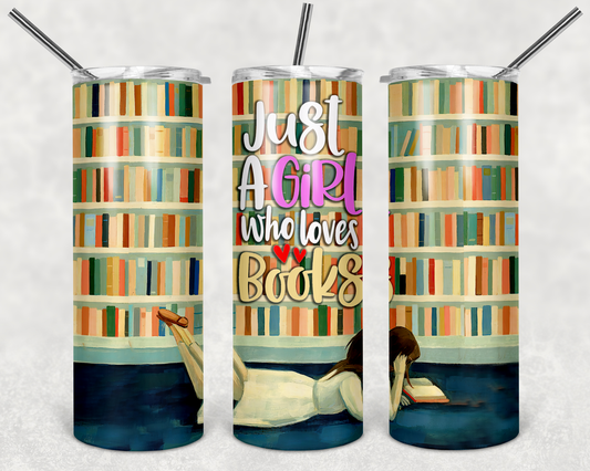 Girl Book Tumbler