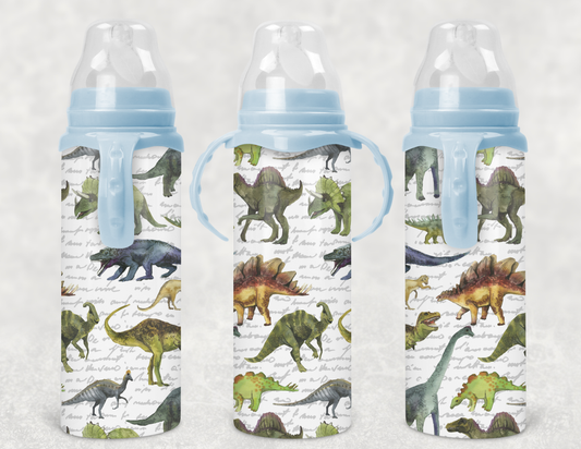 Hand Drawn Dinosaur Baby bottle