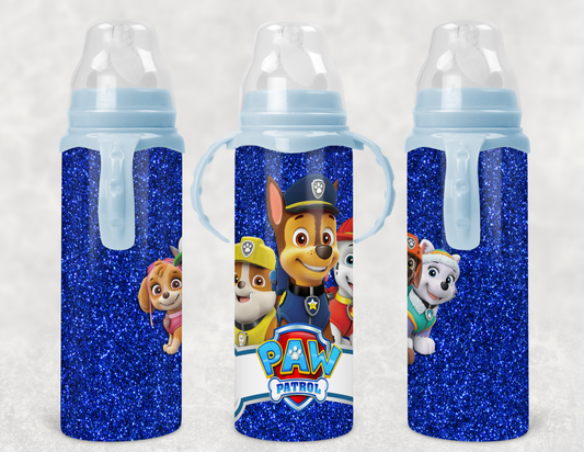 Paw Patrol blue baby bottle