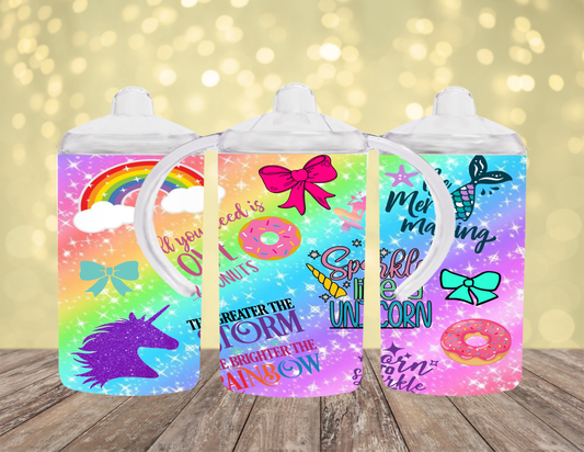 Rainbow Unicorn Sippy Cup