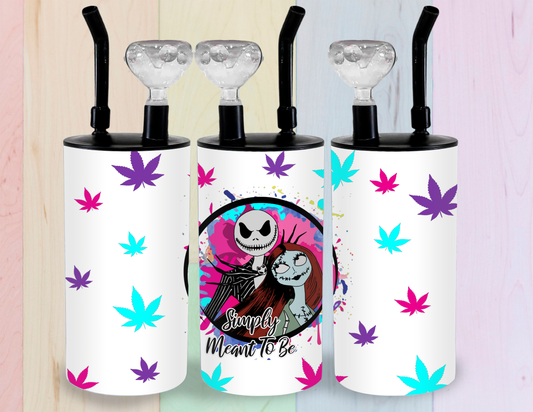 Jack and Sally Love Hookah tumbler